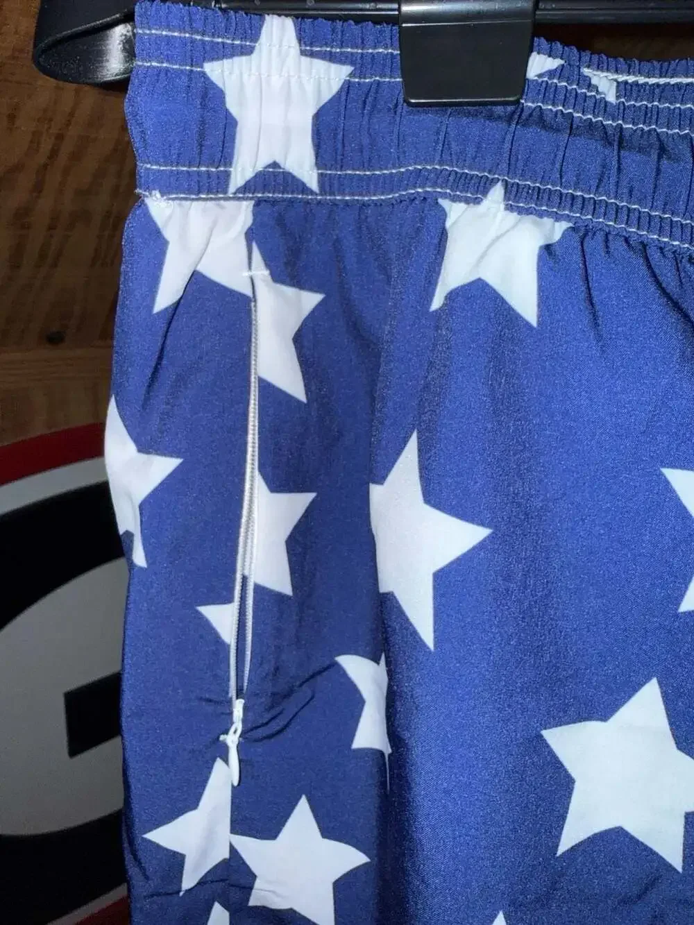 Maamgic Men's American Flag Patriotic Swim Trunks